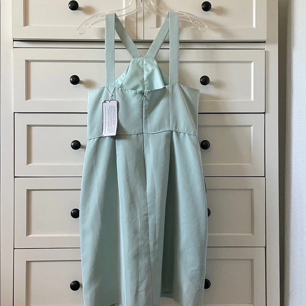 NWT J. Crew Women’s Soft Sprout Green Strappy Cocktail Dress w/ Pockets - 10